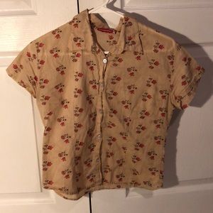 Button up vintage looking top